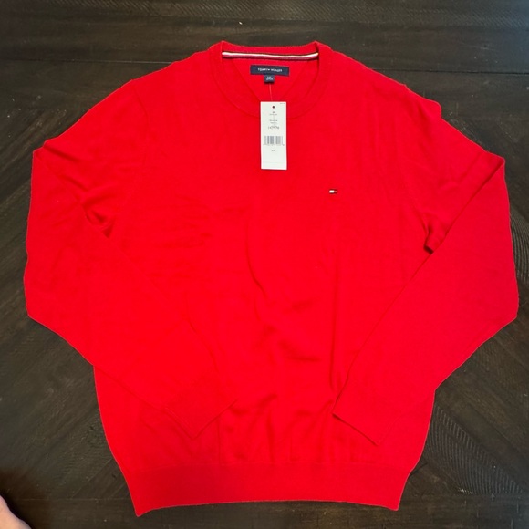 Tommy Hilfiger Other - Tommy Hilfiger Men's Vibrant Red Crewneck Sweater Large New